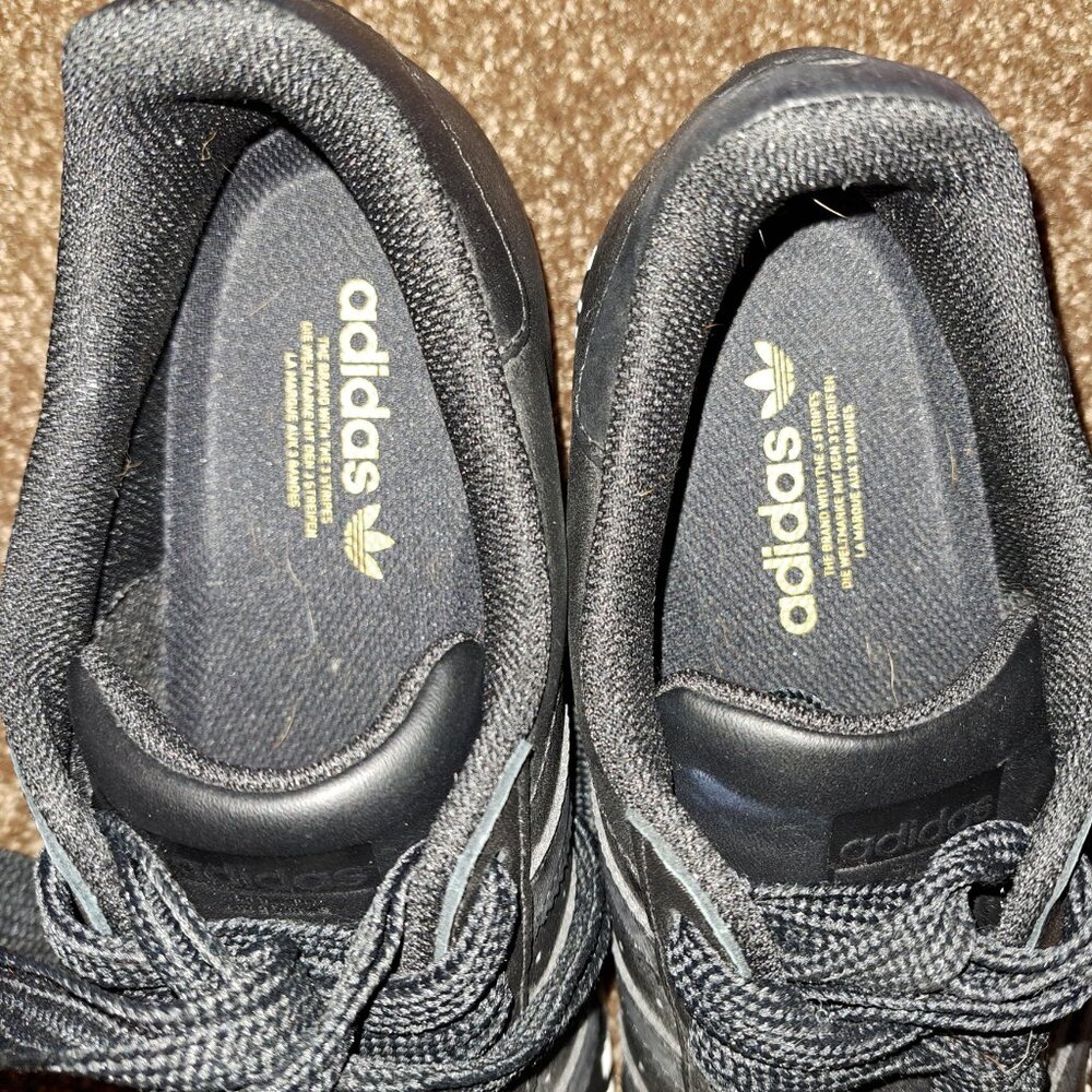 Adidas Superstar Black and White Zebra Print Sneakers,Like New - Picture 4 of 12